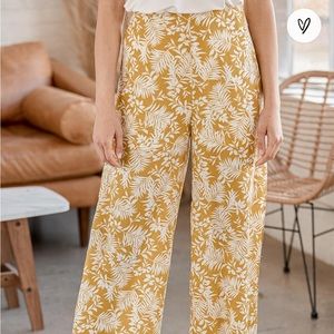 Yellow and white pants